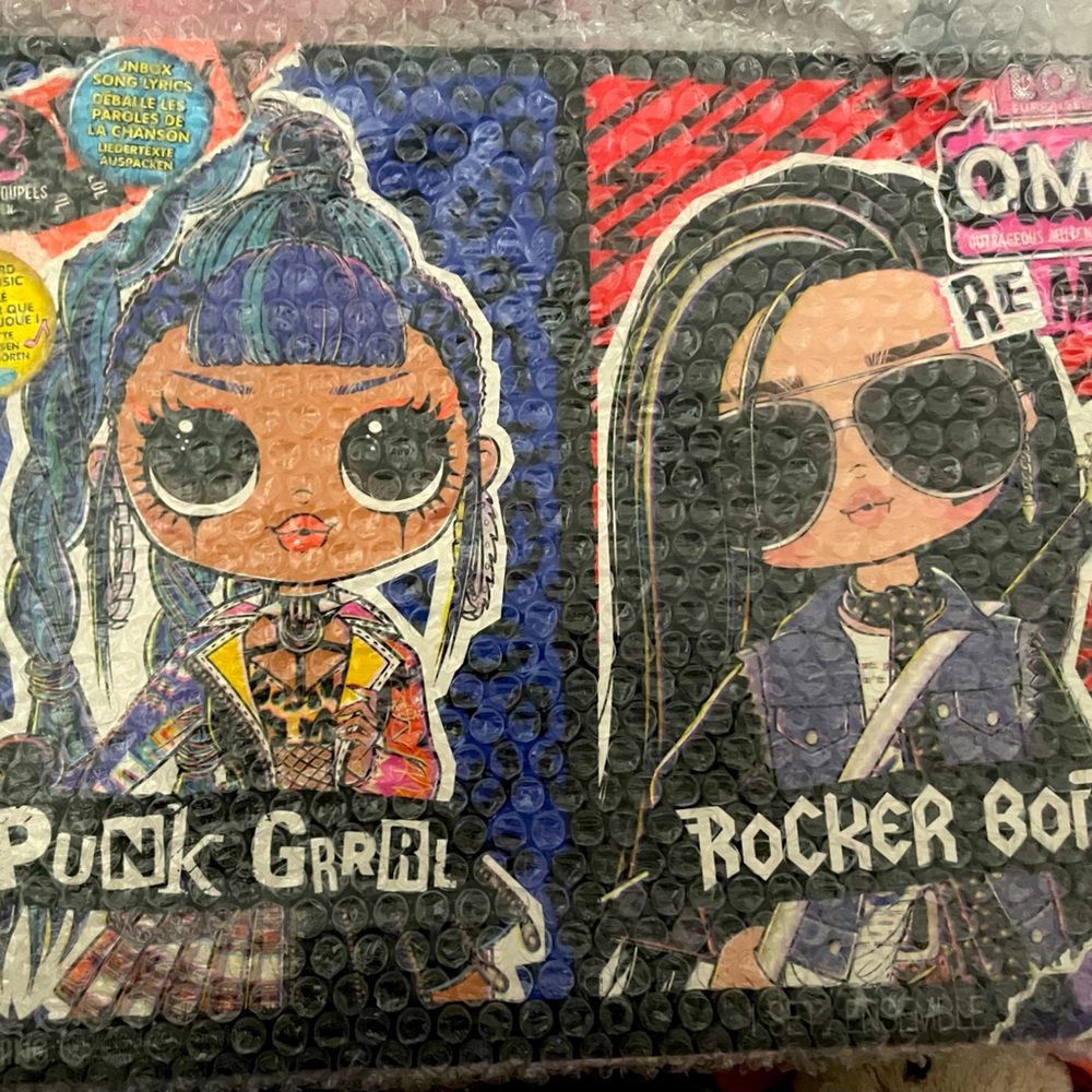 L.O.L. Surprise! O.M.G. Remix Rocker Boi&Punk girl 2 Pack Fashion Dolls/ Music